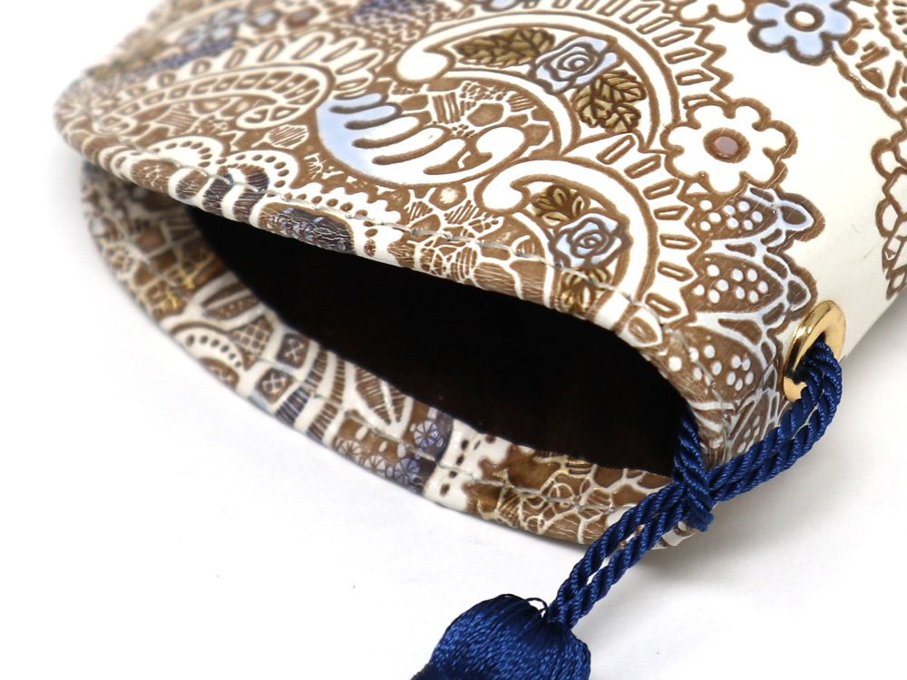 Antique Lace (Blue) Eyeglasses Case