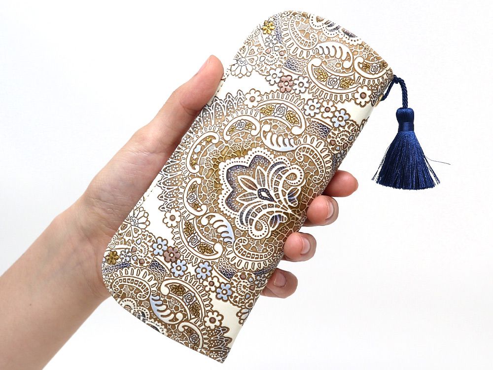 Antique Lace (Blue) Eyeglasses Case
