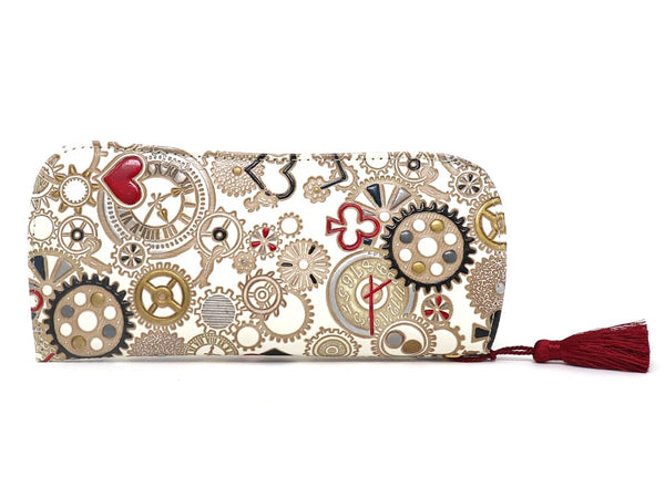 Gears Of Time (Red-Black) Eyeglasses Case