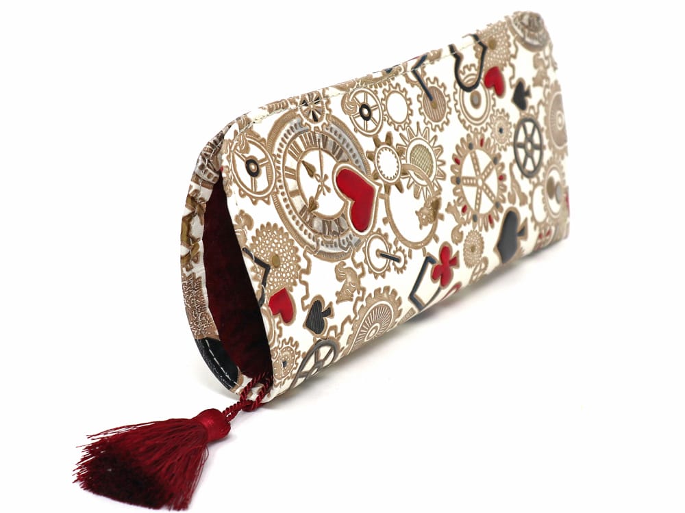 Gears Of Time (Red-Black) Eyeglasses Case