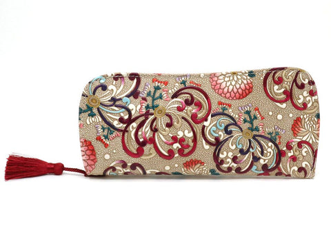 RANGIKU - Firework Chrysanthemums (Wine&Pink) Eyeglasses Case