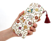 KINKARAOOBANA - Golden Flowers and Butterflies Eyeglasses Case