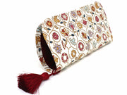 KINKARAKOBANA - Small Golden Flowers Eyeglasses Case