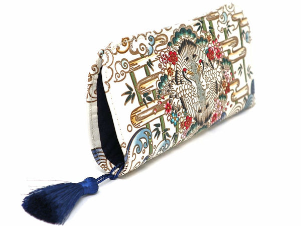 Facing Cranes Eyeglasses Case