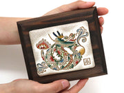 Chinese Zodiac: Flower Dragon Decorative Plaque (Small)