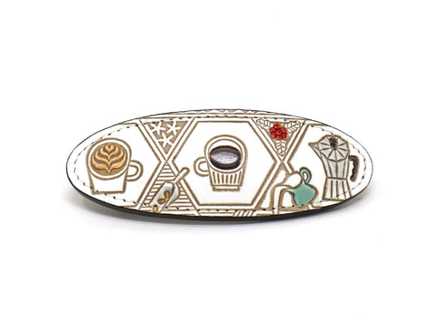Coffee Hair Clip