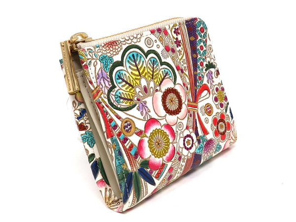 Noshi Ribbons Small Wallet with L-zipper