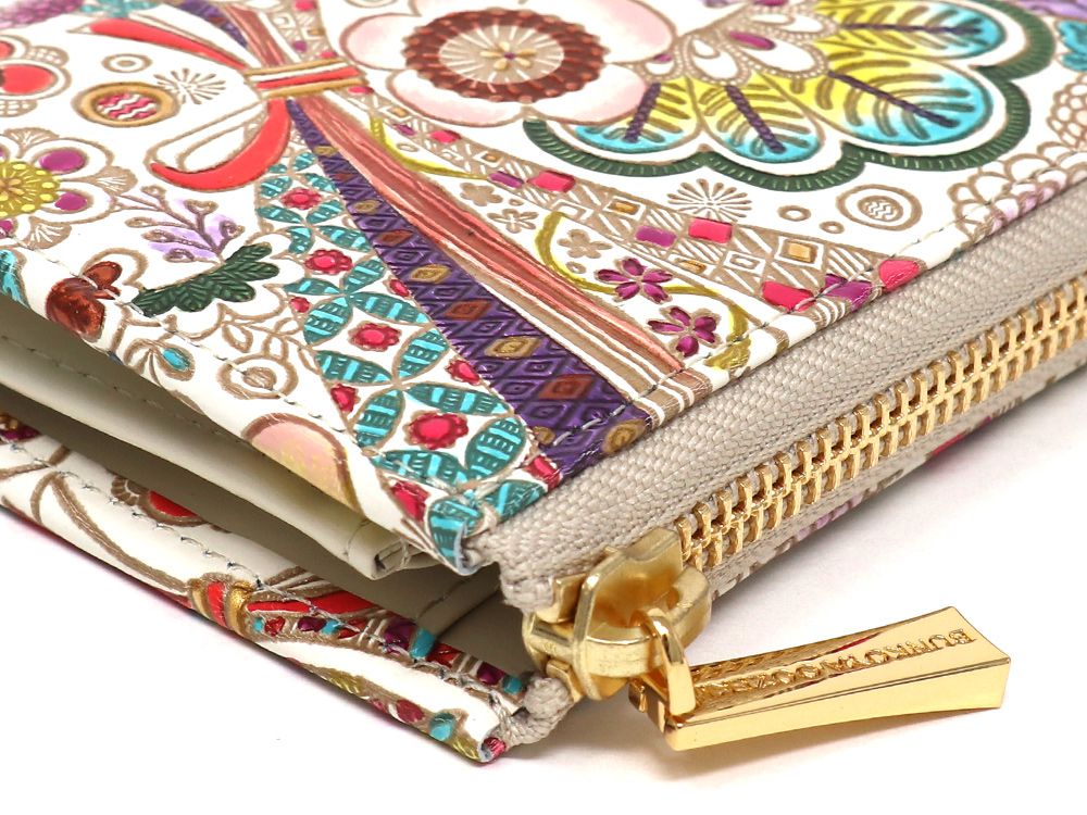 Noshi Ribbons Small Wallet with L-zipper