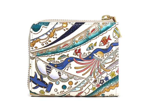 Ocean Small Wallet with L-zipper