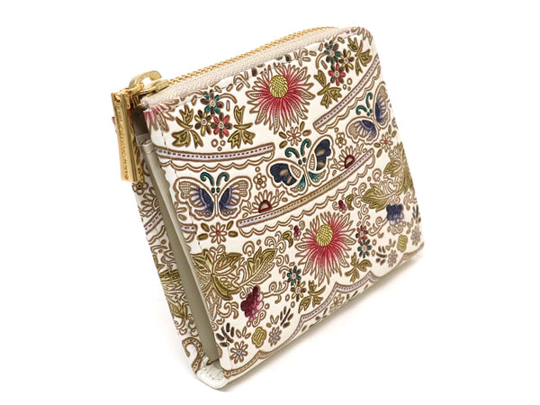 Mo Li Hua - Jasmine Flower (Pink) Small Wallet with L-zipper