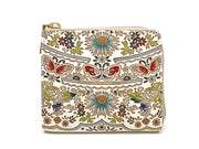 Mo Li Hua - Jasmine Flower (Blue) Small Wallet with L-zipper