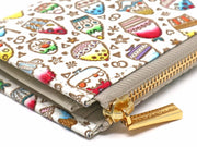 Shaved Ice Small Wallet with L-zipper