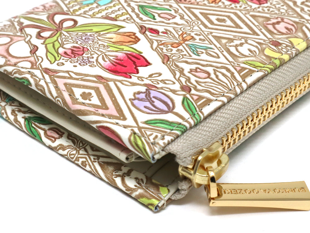 Tulips Small Wallet with L-zipper