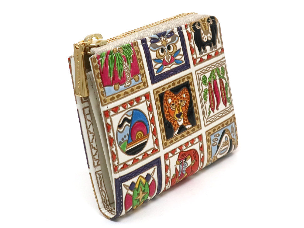 Africa Small Wallet with L-zipper