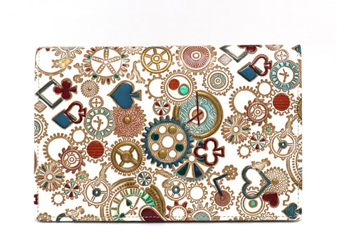 Gears Of Time (Blue-Green) Passport Case