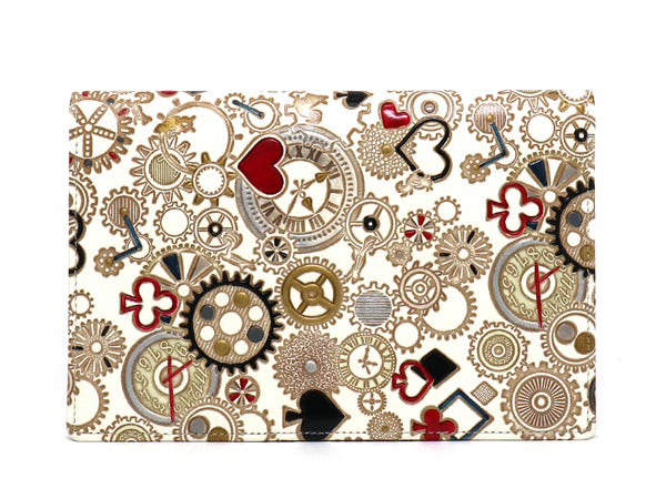 Gears Of Time (Red-Black) Passport Case