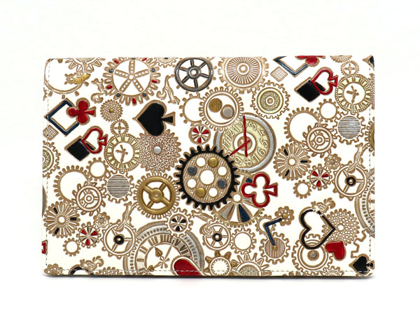 Gears Of Time (Red-Black) Passport Case