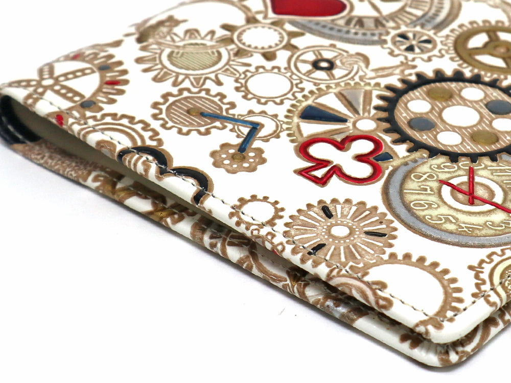 Gears Of Time (Red-Black) Passport Case