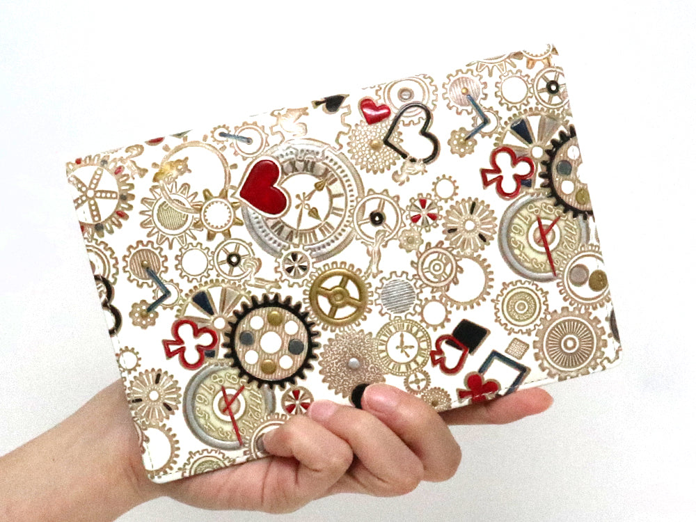 Gears Of Time (Red-Black) Passport Case