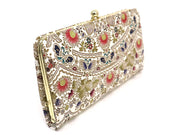 Mo Li Hua - Jasmine Flower (Pink) GAMAGUCHI Long Wallet with Clasp