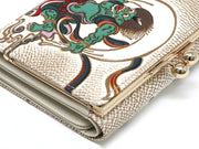 FUJIN RAIJIN - Gods of Wind and Thunder Small GAMAGUCHI Trifold Wallet