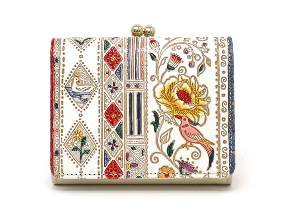 Calico Small GAMAGUCHI Trifold Wallet