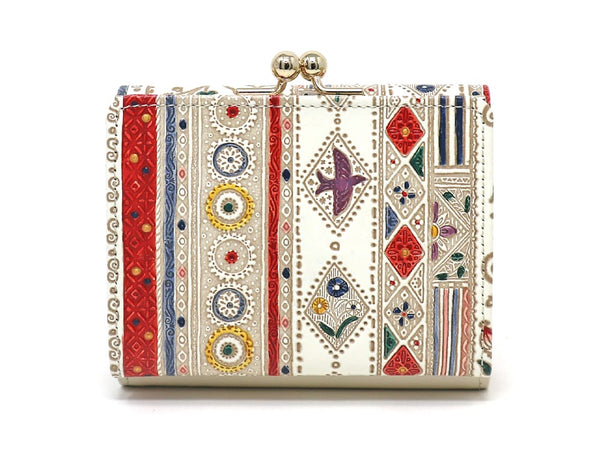 Calico Small GAMAGUCHI Trifold Wallet