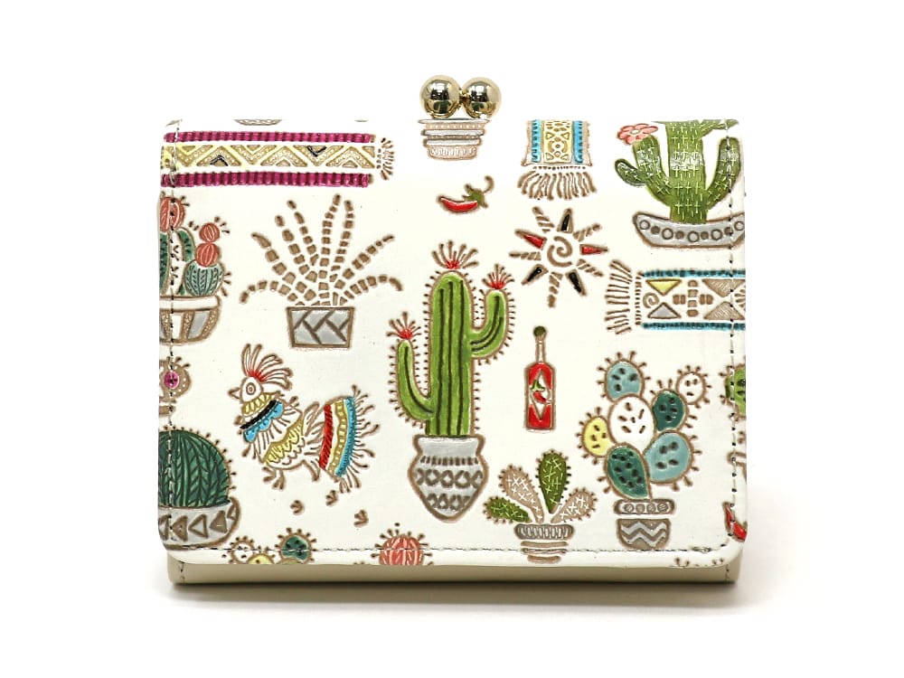 Cactus Small GAMAGUCHI Trifold Wallet