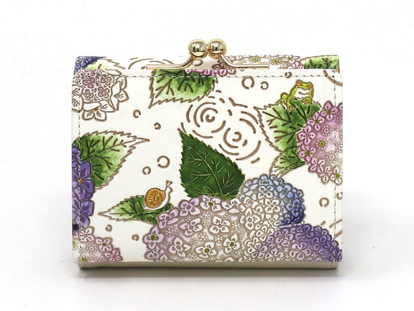 Hydrangeas Small GAMAGUCHI Trifold Wallet