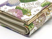 Hydrangeas Small GAMAGUCHI Trifold Wallet