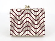 YOKONAMI Waves (Wine) Small GAMAGUCHI Trifold Wallet