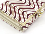 YOKONAMI Waves (Wine) Small GAMAGUCHI Trifold Wallet