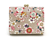 Colorful Cherry Blossoms Small GAMAGUCHI Trifold Wallet