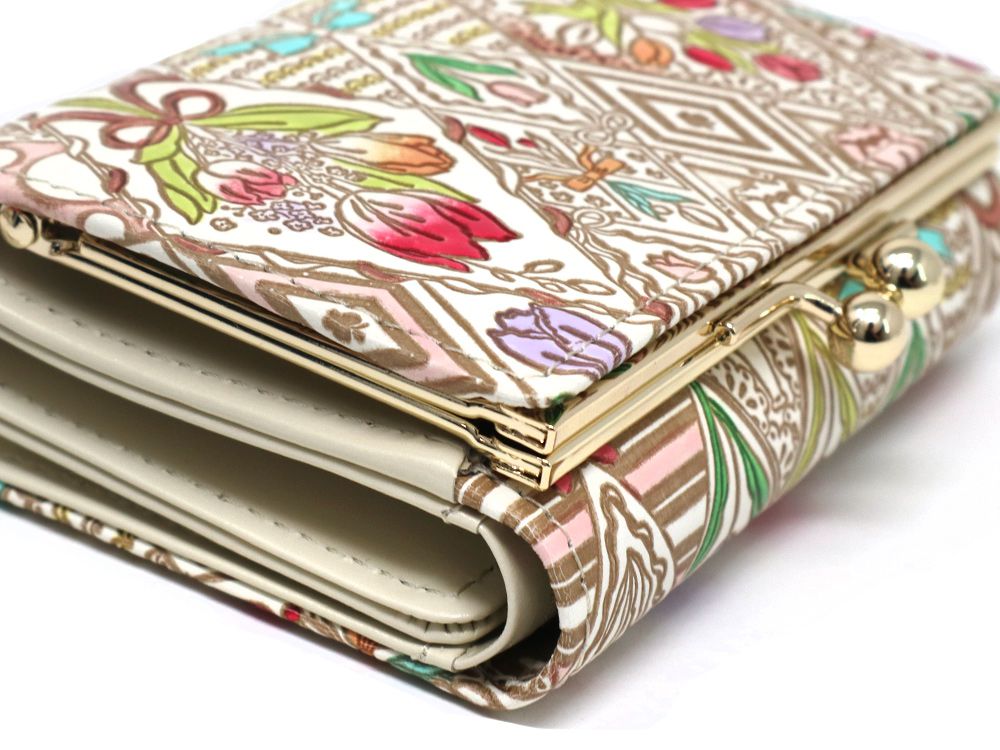 Tulips Small GAMAGUCHI Trifold Wallet