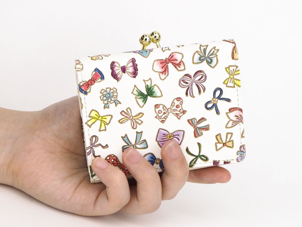 Tiny Ribbons Small GAMAGUCHI Trifold Wallet