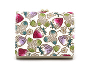Strawberries (Mauve - Limited Ed.) Small GAMAGUCHI Trifold Wallet