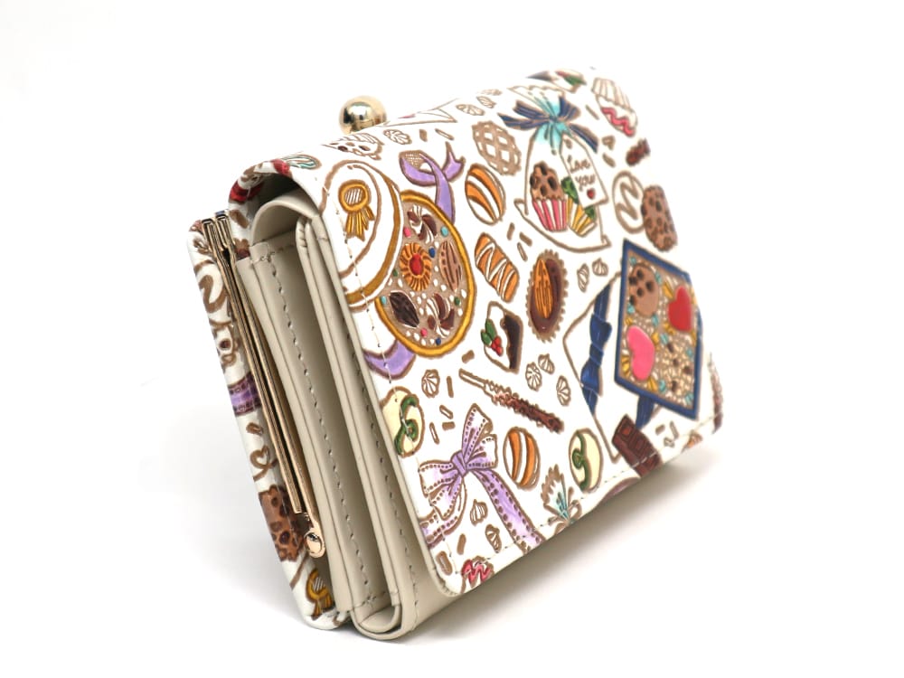 Chocolate Small GAMAGUCHI Trifold Wallet