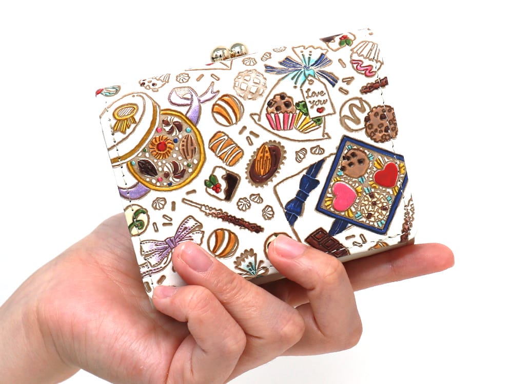 Chocolate Small GAMAGUCHI Trifold Wallet