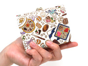 Chocolate Small GAMAGUCHI Trifold Wallet