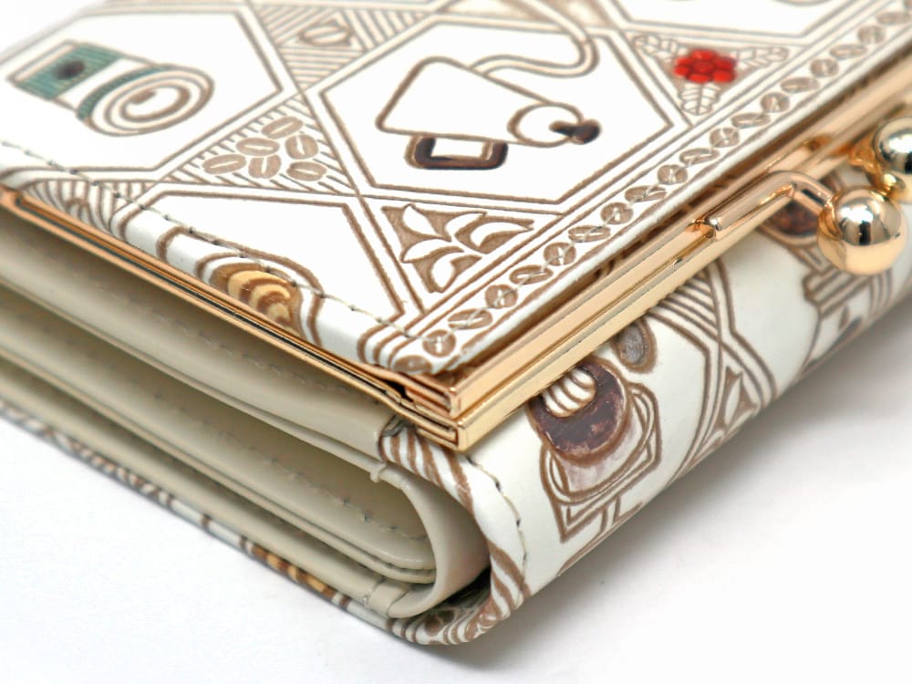 Coffee Small GAMAGUCHI Trifold Wallet