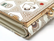 Coffee Small GAMAGUCHI Trifold Wallet