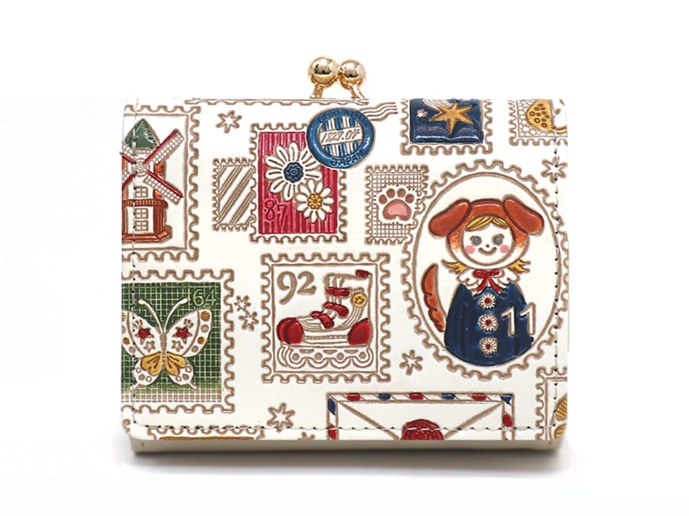 Stamps Small GAMAGUCHI Trifold Wallet