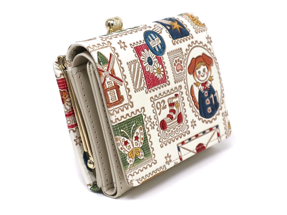 Stamps Small GAMAGUCHI Trifold Wallet