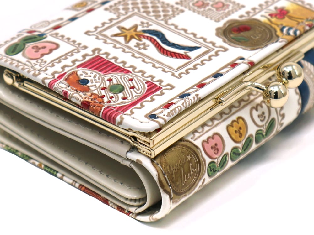Stamps Small GAMAGUCHI Trifold Wallet