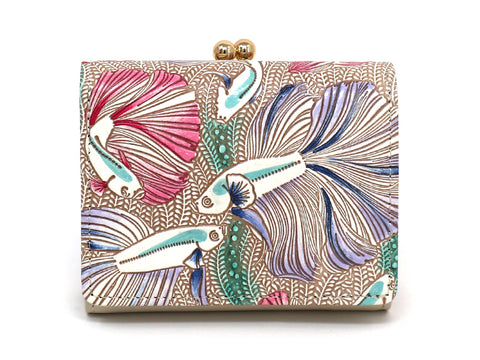 Betta (Purple) Small GAMAGUCHI Trifold Wallet