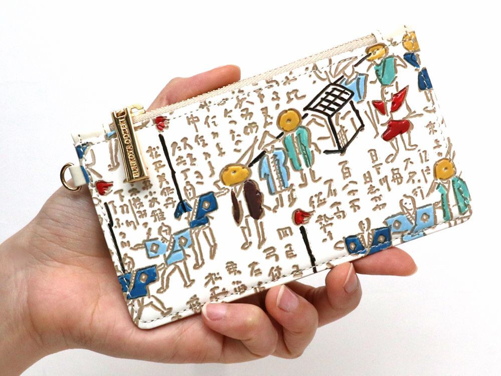 Daimyo Procession with Kanji Thin Card Case