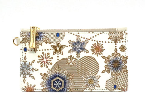 Snow Ornaments (Blue) Thin Card Case