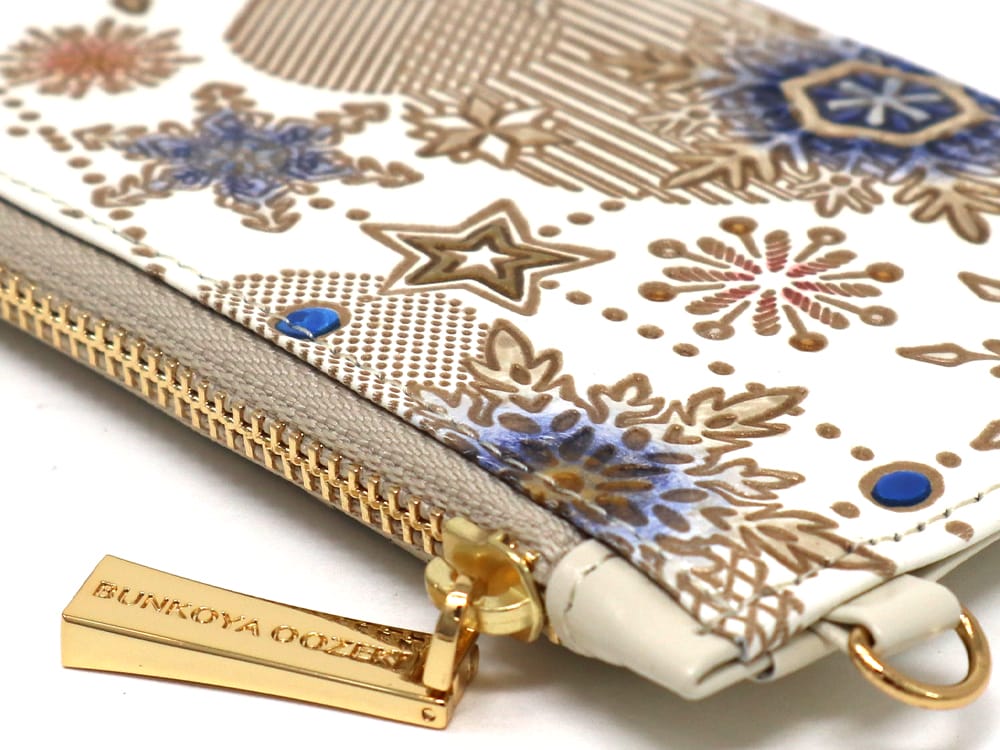 Snow Ornaments (Blue) Thin Card Case