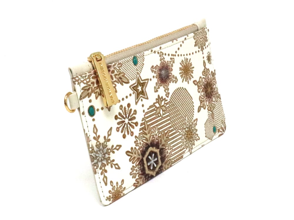 Snow Ornaments (Brown) Thin Card Case