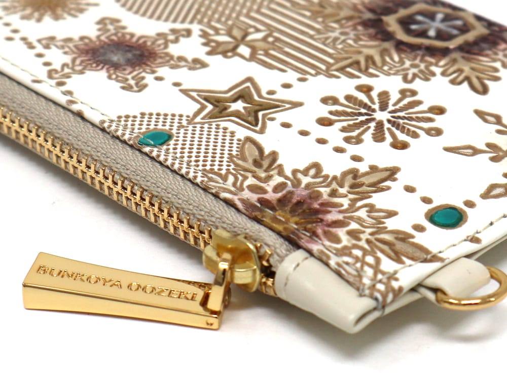 Snow Ornaments (Brown) Thin Card Case